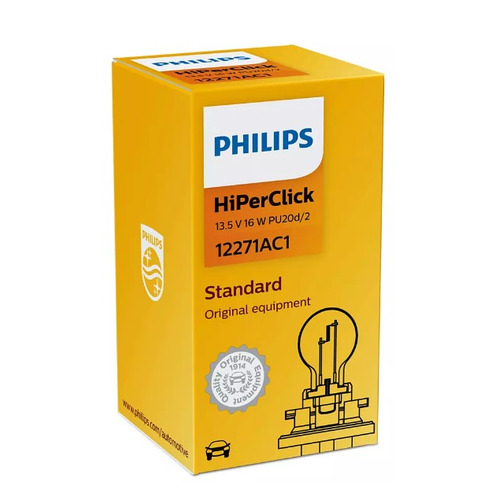 Лампа автомобильная накаливания Philips 12271AC1, PCY16W, 12В, 16Вт, 1шт