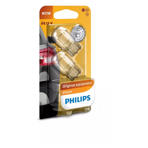 Лампа автомобильная накаливания Philips 12065B2, W21W, 12В, 21Вт, 2шт