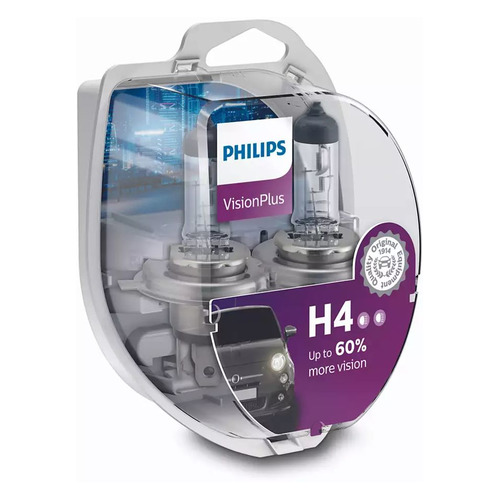 Лампа автомобильная галогенная Philips 12342VPS2, H4, 12В, 60Вт, 2шт