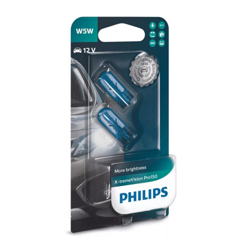 Лампа автомобильная накаливания Philips 12961XVPB2, W5W, 12В, 5Вт, 2шт