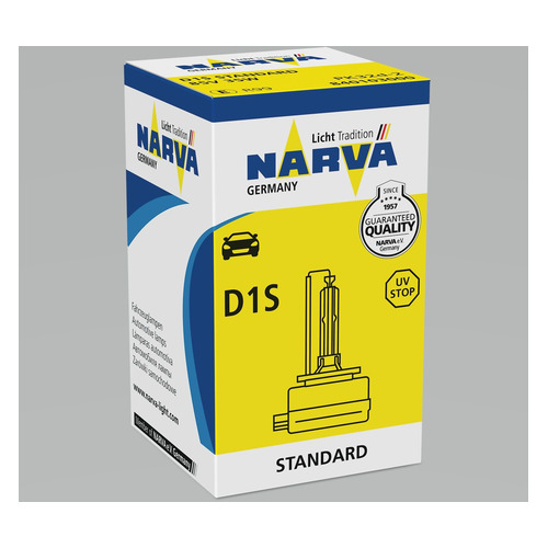 Лампа автомобильная ксеноновая NARVA 84010, D1S, 85В, 35Вт, 4300К, 1шт