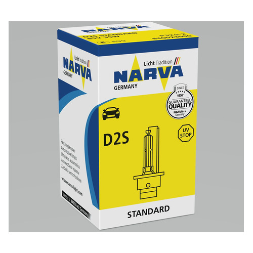 Лампа автомобильная ксеноновая NARVA 84002, D2S, 85В, 35Вт, 4300К, 1шт