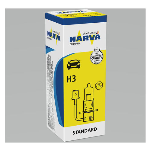 Лампа автомобильная галогенная NARVA 48321, H3, 12В, 55Вт, 1шт