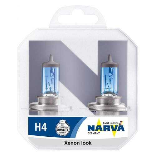 Лампа автомобильная галогенная NARVA 48680, H4, 12В, 60Вт, 2шт