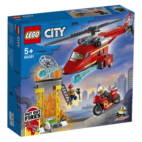 Конструктор Lego City Fire Спасательный пожарный вертолет, 60281