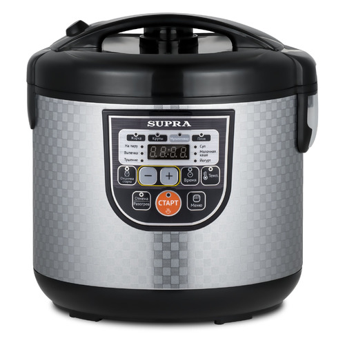 Мультиварка Supra MCS-5115, 860Вт, серебристый/черный