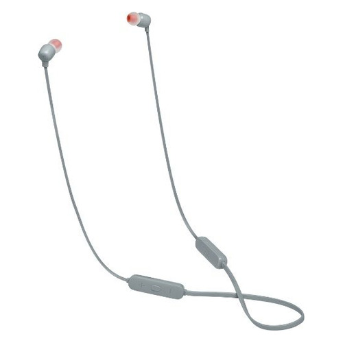 Гарнитура JBL Tune 115BT, Bluetooth, вкладыши, серый [jblt115btgry]