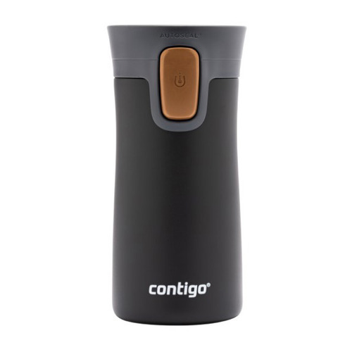 Термокружка CONTIGO Pinnacle, 0.3л, черный/ коричневый [2095405]