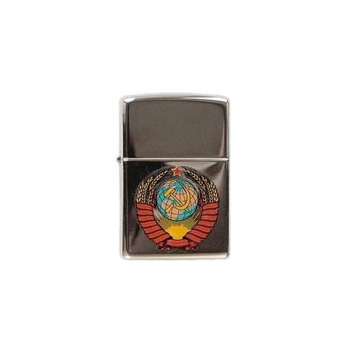 Зажигалка Zippo Герб СССР 250 Герб СССР латунь/сталь серебристый