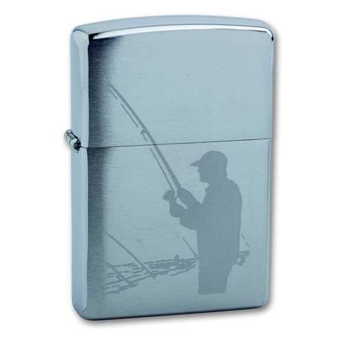 Зажигалка Zippo Fisherman 200 Fisherman латунь/сталь серебристый матовый