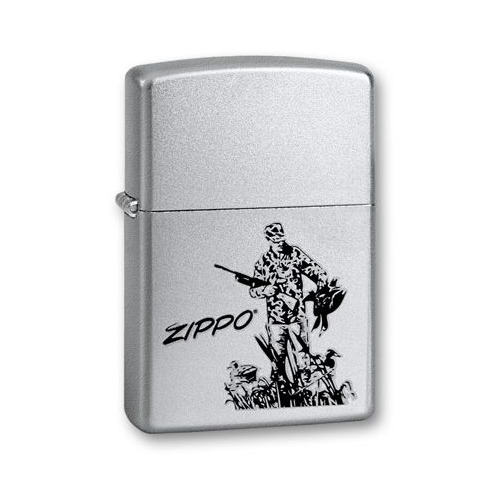 Зажигалка Zippo Duck Hunting 205 Duck Hunting латунь/сталь серебристый