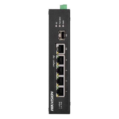 Коммутатор Hikvision DS-3T0306HP-E/HS 1SFP 3PoE 1PoE+ 60W неуправляемый