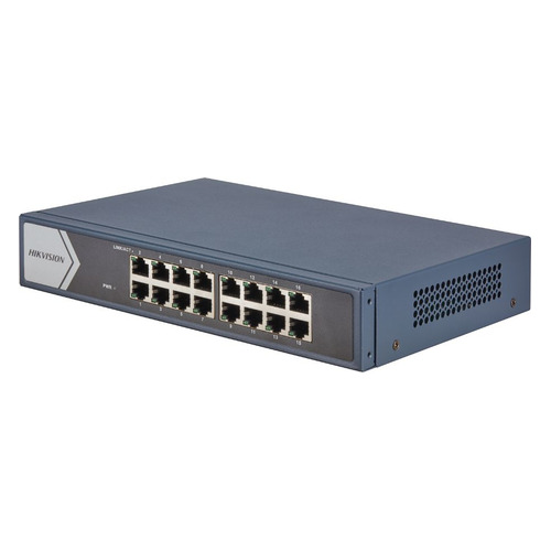 Коммутатор Hikvision DS-3E0516-E(B) 16G неуправляемый
