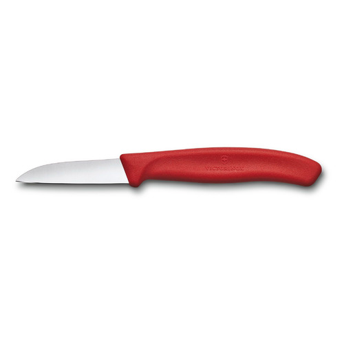 Нож кухонный Victorinox Swiss Classic, разделочный, 60мм, заточка прямая, стальной, красный [6.7301]