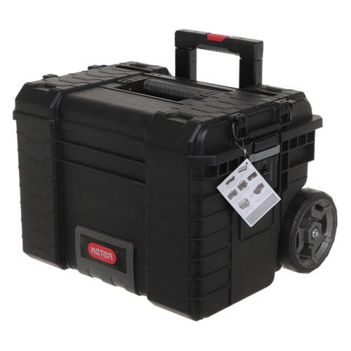 Ящик для инструментов KETER Mobile Gear Cart 22, черный [17200383]