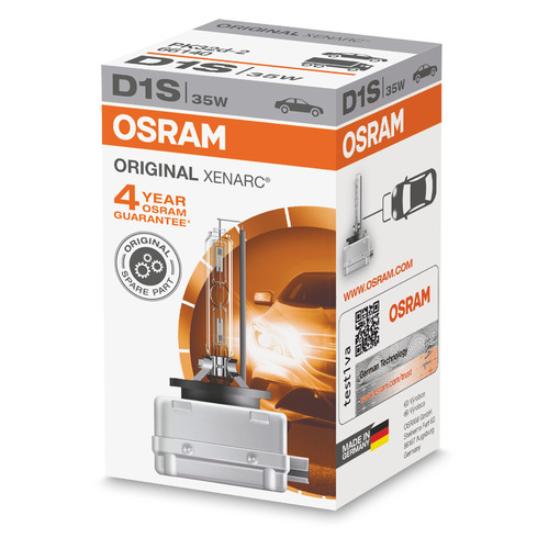 Лампа автомобильная ксеноновая Osram 66140, D1S, 85В, 35Вт, 4500К, 1шт