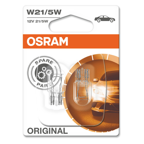 Лампа автомобильная накаливания Osram 7515-02B, W21/5W, 12В, 2шт