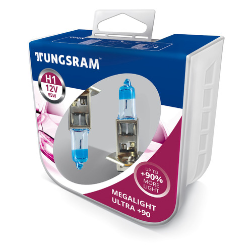 Лампа автомобильная галогенная TUNGSRAM 50310XU PB2, H1, 12В, 55Вт, 2шт