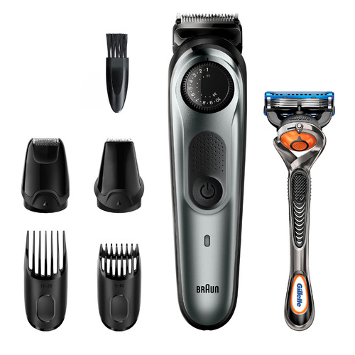 Триммер Braun BT7220 + Бритва Gillette + 2 кас черный [81705283]