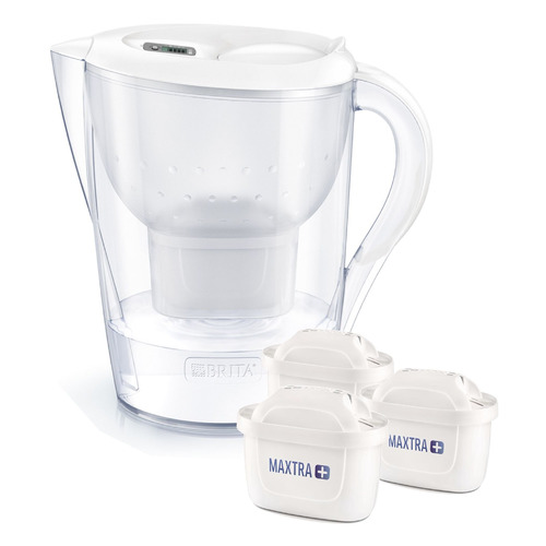 Фильтр-кувшин для очистки воды BRITA Marella MX+ MEMO XL, белый, 3.5л 3 картриджа в комплекте