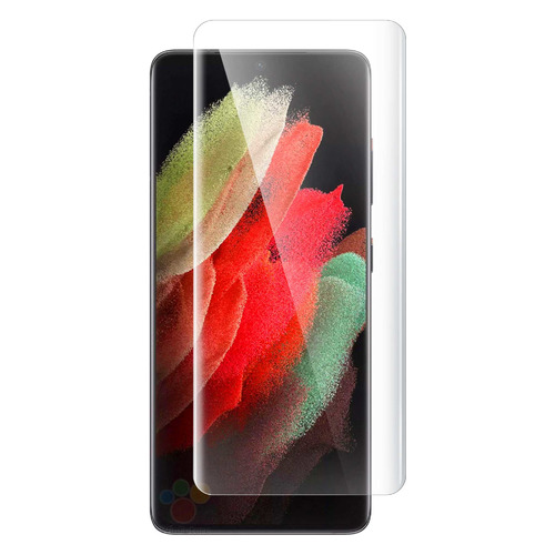 Защитное стекло для экрана BORASCO Armor Pro для Samsung Galaxy S21 Ultra антиблик, 1 шт, черный [39904]