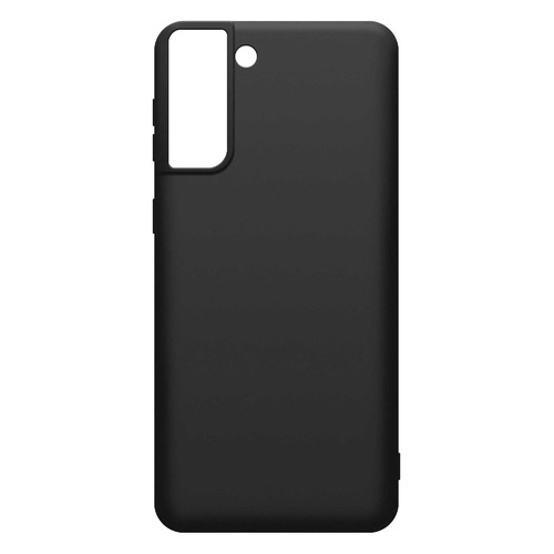 Чехол (клип-кейс) BORASCO Silicone Case, для Samsung Galaxy S21, черный [39892]