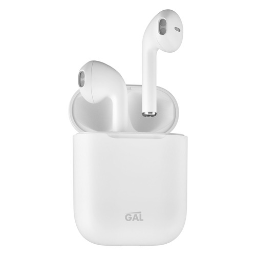 Гарнитура GAL TW-1700, Bluetooth, вкладыши, белый