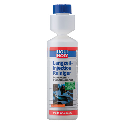 Присадка в масло LIQUI MOLY Langzeit Injection Reiniger, моющая, топливная система, 0.25л, концентрат [7568]