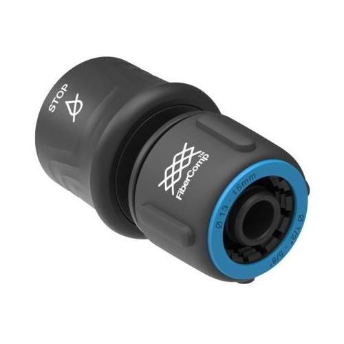 Коннектор Fiskars FiberComp Д.вх.1/2-5/8" черный/синий (1054789)