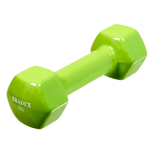 Гантель Bradex SF 0535 1гант. 2кг обрезин. салатовый