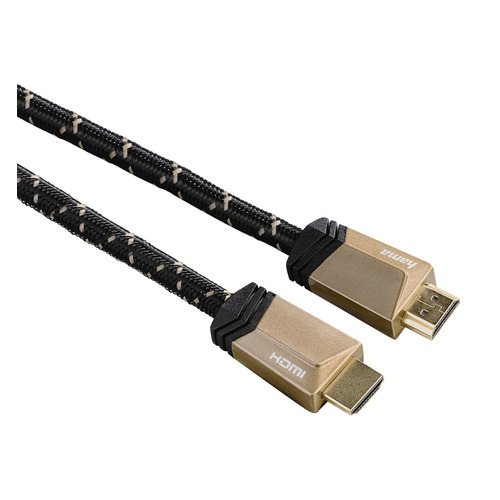Кабель аудио-видео HAMA Ultra High Speed 8K, HDMI (m) - HDMI (m) , ver 2.1, 1м, GOLD, черный [00122185]