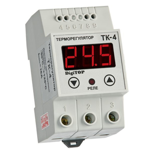 Реле температуры DIGITOP ТК-4, 1-фазное, 220В