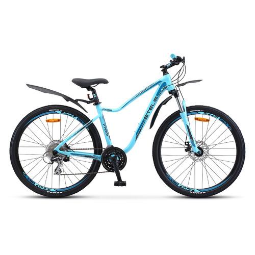 Велосипед STELS Miss-7700 MD V010 (2021), горный (взрослый), рама 15.5", колеса 27.5", бирюзовый, 14.42кг [lu085615]
