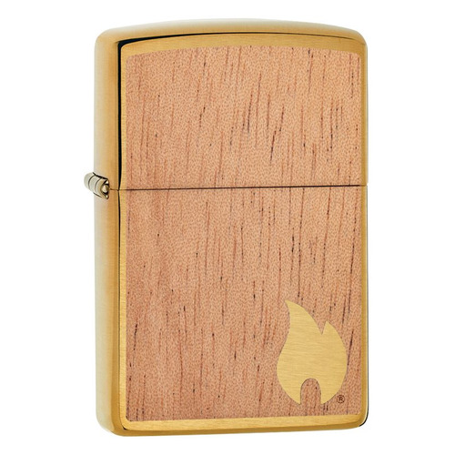 Зажигалка Zippo Woodchuck 29901 латунь золотистый