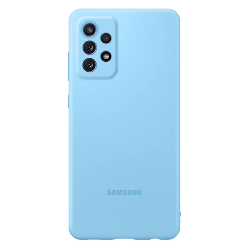 Чехол (клип-кейс) Samsung Silicone Cover, для Samsung Galaxy A72, голубой [ef-pa725tlegru]