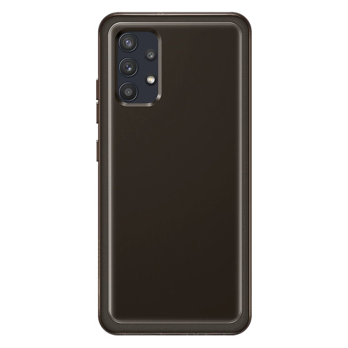 Чехол (клип-кейс) Samsung Soft Clear Cover, для Samsung Galaxy A32, черный [ef-qa325tbegru]
