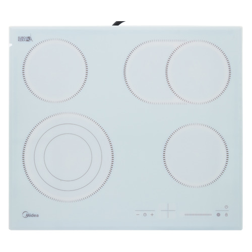 Варочная панель Midea MCH64767FW, Hi-Light, независимая, белый