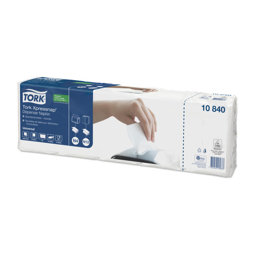 Салфетки бумажные TORK Xpressnap Universal N 4/N12 225шт белый [10840]