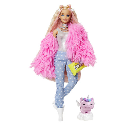Кукла Barbie Экстра в розовой куртке, 29см [grn28]