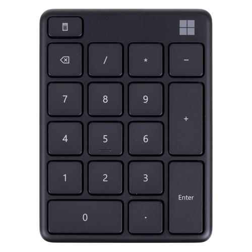 Числовой блок Microsoft Number pad, беспроводная, без русского алфавита, черный [23o-00006]