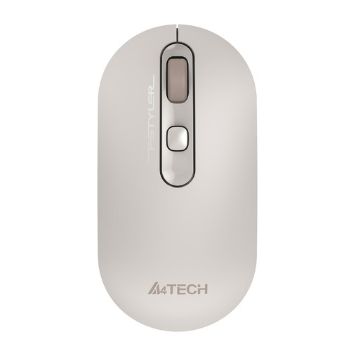 Мышь A4TECH Fstyler FG20S, оптическая, беспроводная, USB, бежевый [fg20s beige]
