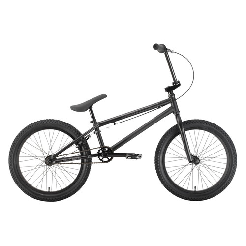 Велосипед STARK Madness 4 (2021), BMX (взрослый), колеса 20", черный/радужный, 12.5кг [hd00000275]