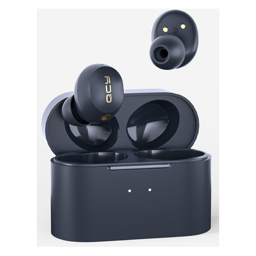Гарнитура QCY HT01, Bluetooth, вкладыши, синий
