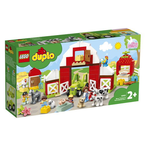Конструктор Lego Duplo Town Фермерский трактор домик и животные, 10952