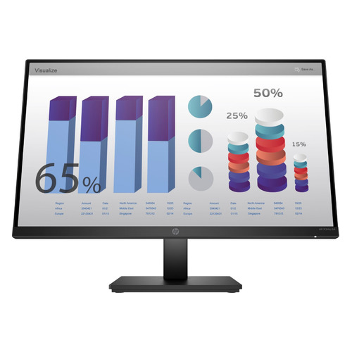 Монитор HP P24q G4 23.8", черный [8mb10aa]