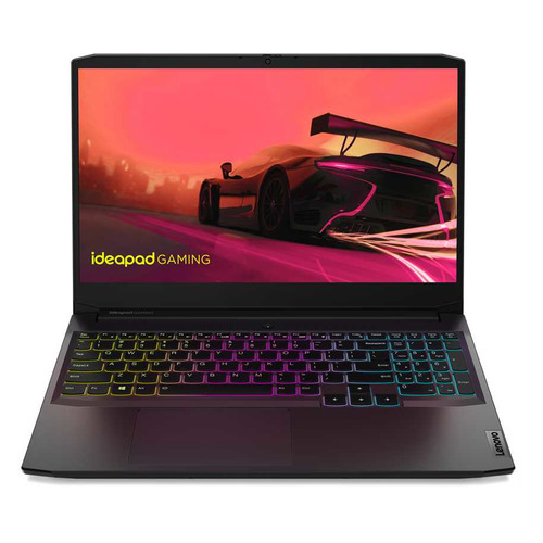 Ноутбук Lenovo IP Gaming 3 15ACH6, 15.6", IPS, AMD Ryzen 5 5600H 3.3ГГц, 8ГБ, 512ГБ SSD, NVIDIA GeForce RTX 3060 для ноутбуков - 6144 Мб, Windows 10 Home, 82K2006KRU, черный