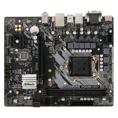 Материнская плата ASROCK B560M-HDV, LGA 1200, Intel B560, mATX, Ret