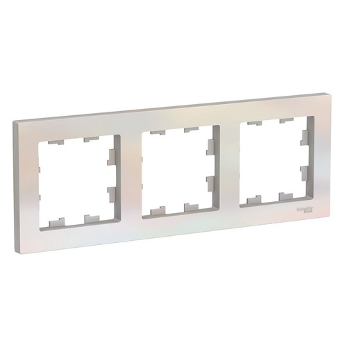 Рамка Schneider Electric AtlasDesign ATN000403 наклад. 3x гориз.мон. термопласт жемчуг