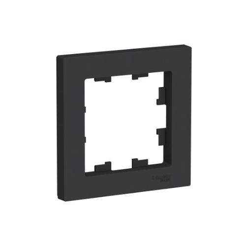Рамка Schneider Electric AtlasDesign ATN001001 наклад. 1x ABS антрацит