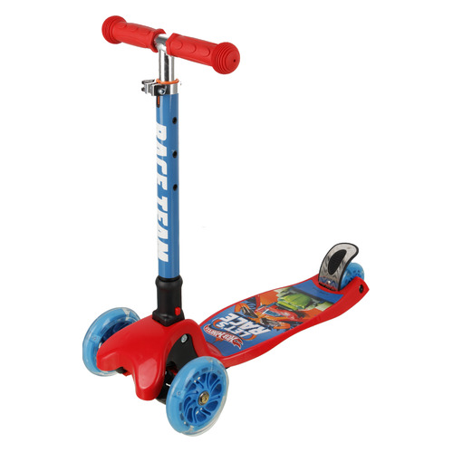 Самокат 1Toy Hot Wheels, детский, 3-колесный, красный/синий [т14761]